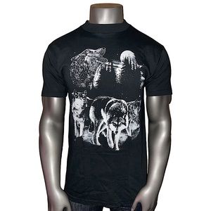 Vintage 90’s 1998 WCW NWO Wolfpack Wolves Men’s Large Black Wrestling T-Shirt